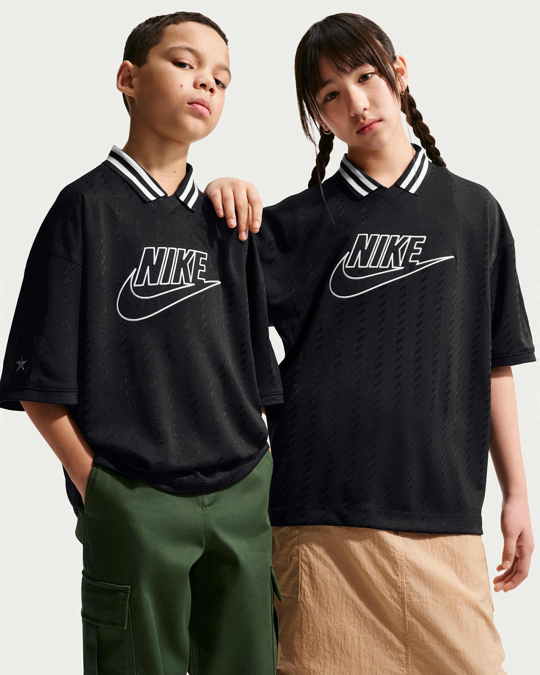 Nike Sportswear Older Kids' Short-Sleeve Jersey. Nike LU